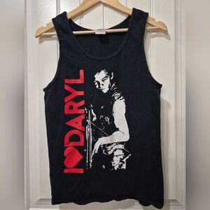 Mens The Walking Dead I ♡ Daryl Tank Size Small
